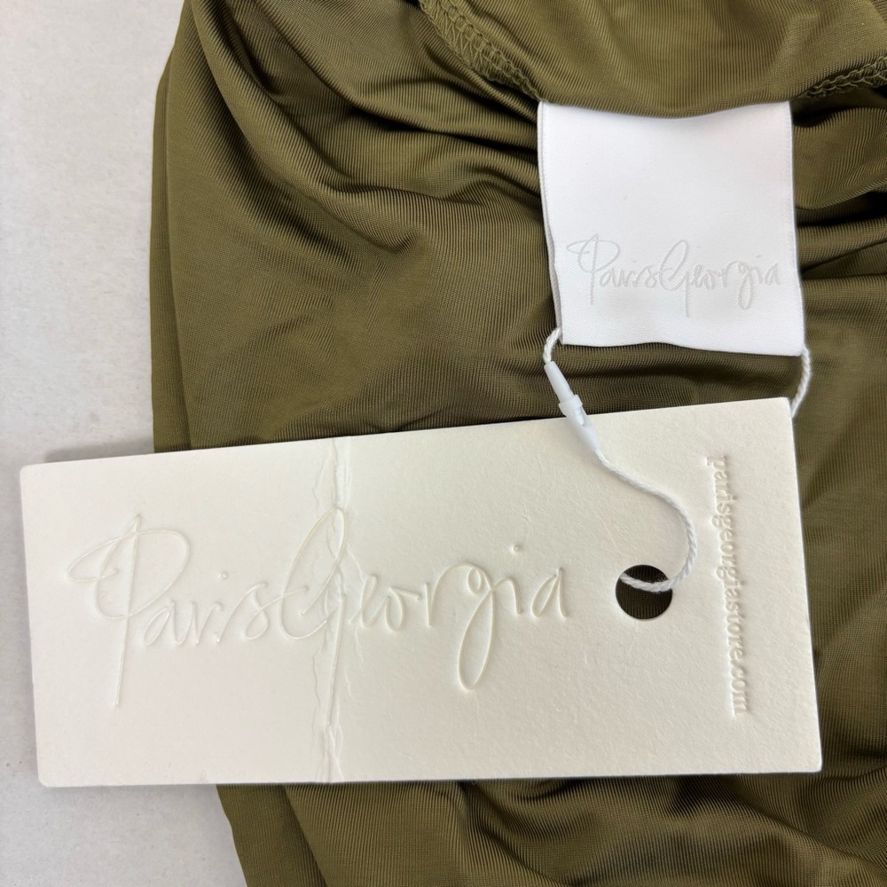 Paris Georgia Mira Dress In Olive Size M — image 7 of 8
